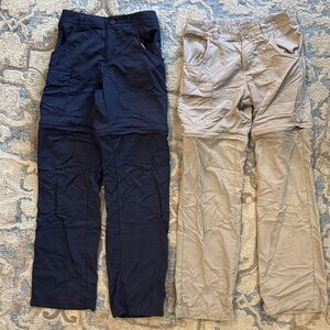 Bundle of 2 Columbia convertible hiking pants Omni-shade